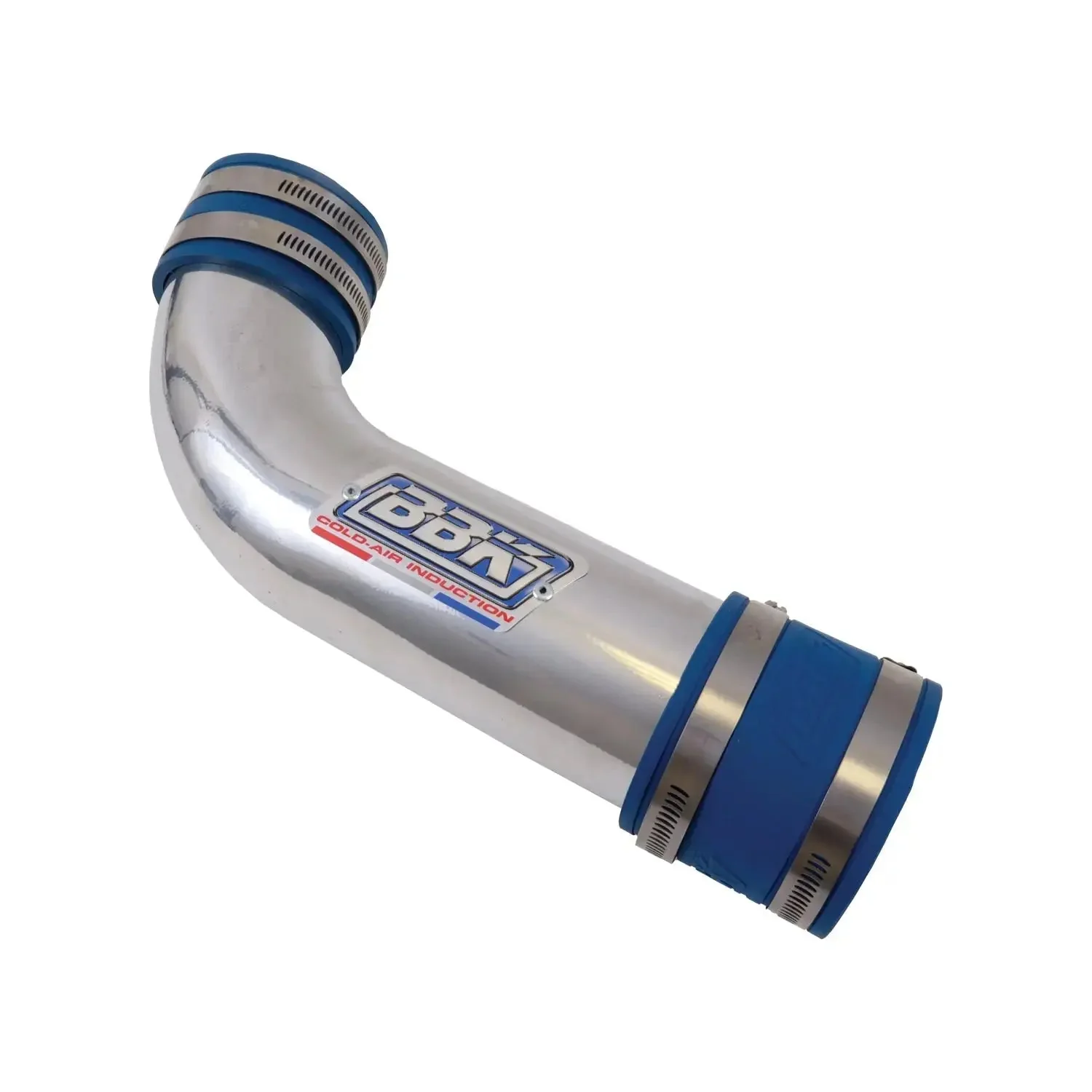 Ford Mustang 5.0 Cold Air Intake Kit Non Fender well Powder Coated Chrome 86-93 - Image 4