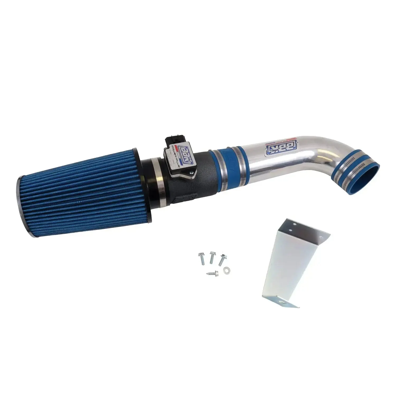 Ford Mustang 5.0 Cold Air Intake Kit Non Fender well Powder Coated Chrome 86-93 - Image 6