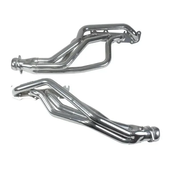 Ford Mustang Coyote Swap 1-3/4 Long Tube Exhaust Headers Polished Silver Ceramic 86-04 - Image 2
