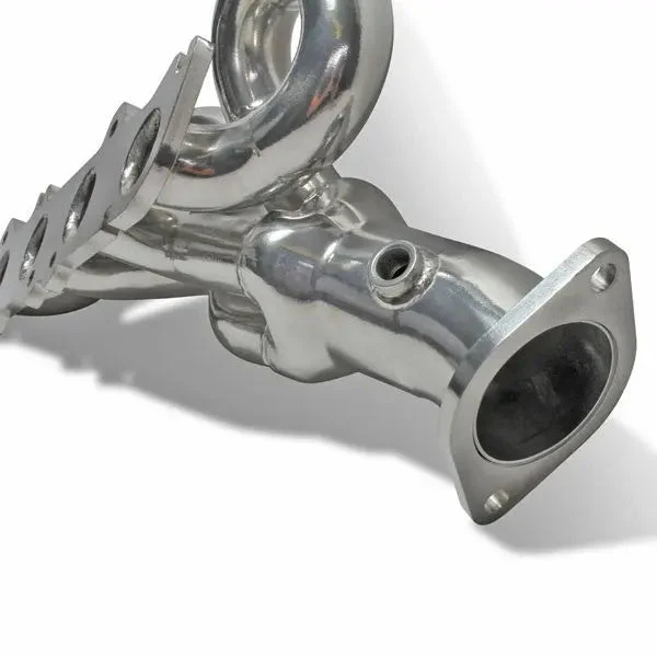 Ford Mustang GT 5.0 1-3/4 Shorty Exhaust Headers Polished Silver Ceramic 15-17 - Image 2