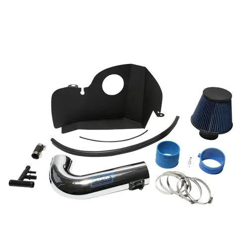 Ford Mustang GT Cold Air Intake Kit Powder Coated Chrome 15-17 - Image 2