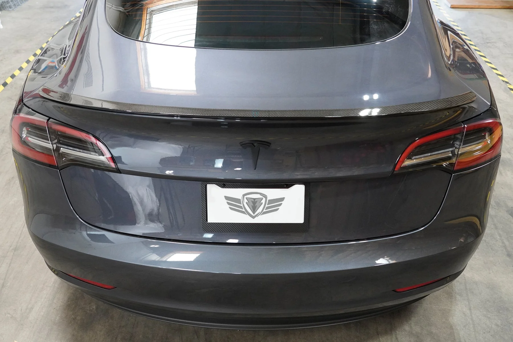 2017-2023 Tesla Model 3 (1st Gen) CS Genuine Carbon Fiber Trunk Spoiler | FYBR Aerodynamics - Image 3