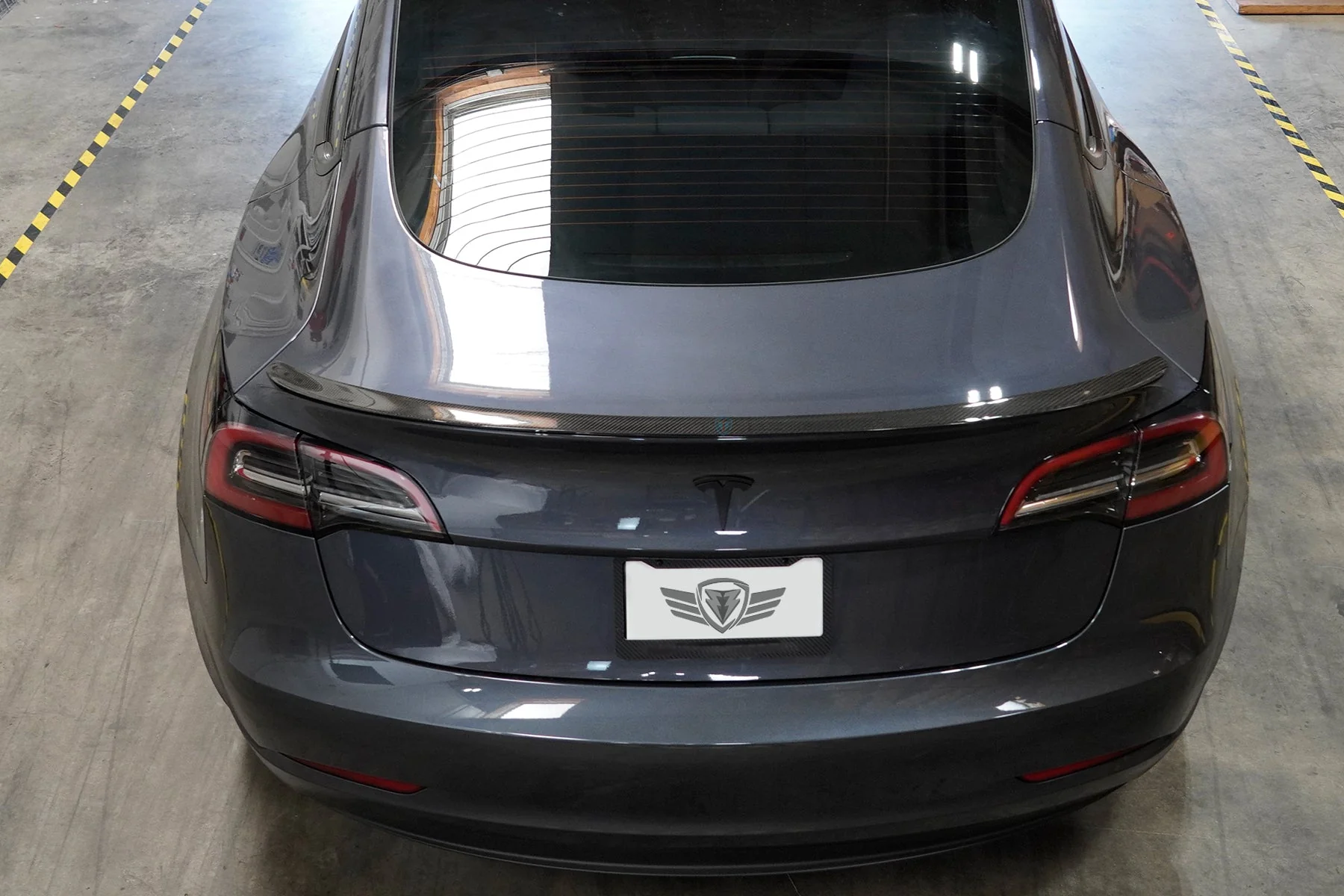 2017-2023 Tesla Model 3 (1st Gen) CS Genuine Carbon Fiber Trunk Spoiler | FYBR Aerodynamics - Image 4