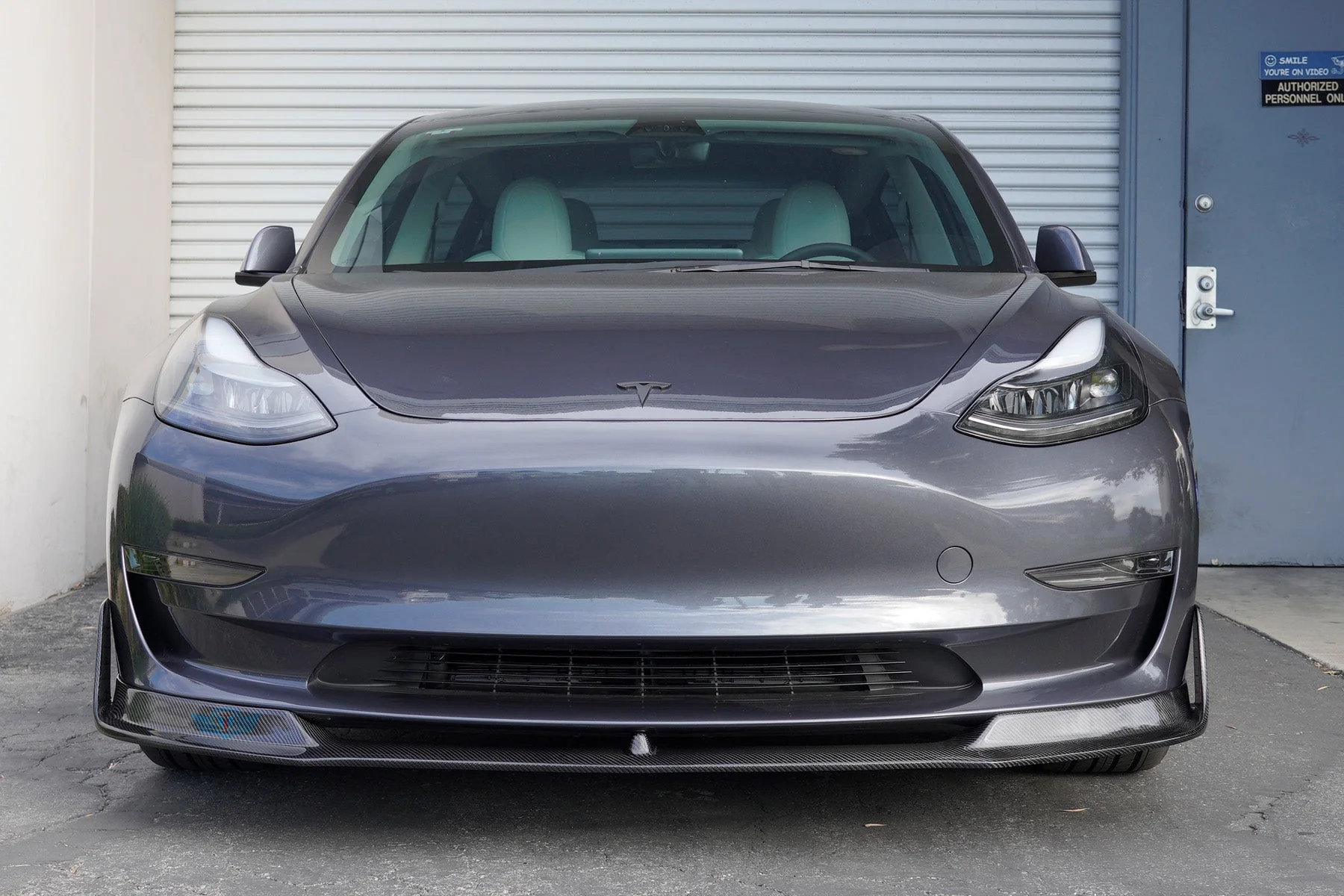2017-2023 Tesla Model 3 (1st Gen) VSX Genuine Carbon Fiber Front Lip | FYBR Aerodynamics - Image 8