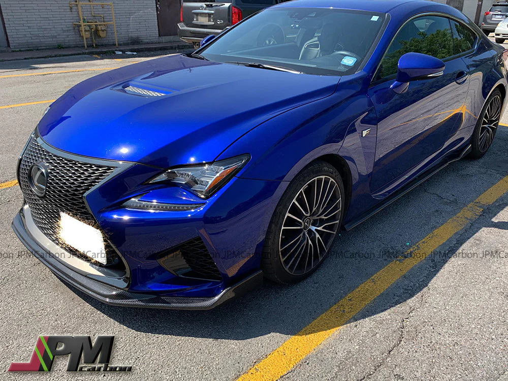 G Style Carbon Fiber Front Bumper Add-on Lip Fits For 2015-2018 Lexus RC-F Only - Image 6