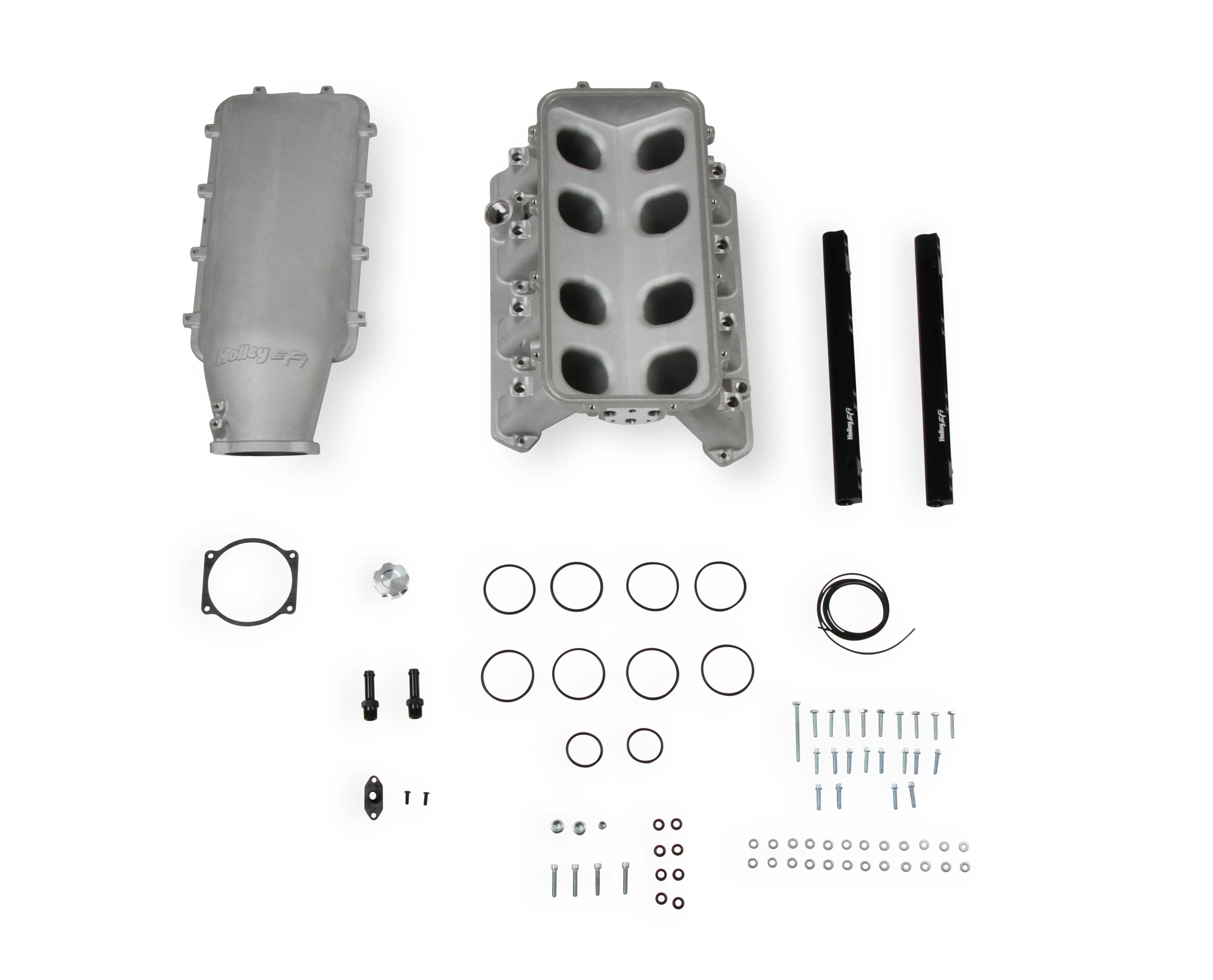 Gen III Hemi Hi-Ram EFI Manifold - Gen III Hemi EFI for use with 105 mm LS Style Throttle Body - As Cast Finish - Fits 2009-up 5.7L, 2005-2010 6.1L, and 2011-up 6.4L - Image 2