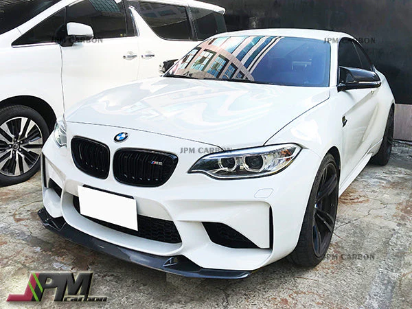 GS Style Carbon Fiber Front Bumper Add-on Lip Fits For 2015-2018 BMW F87 M2 Only - Image 2