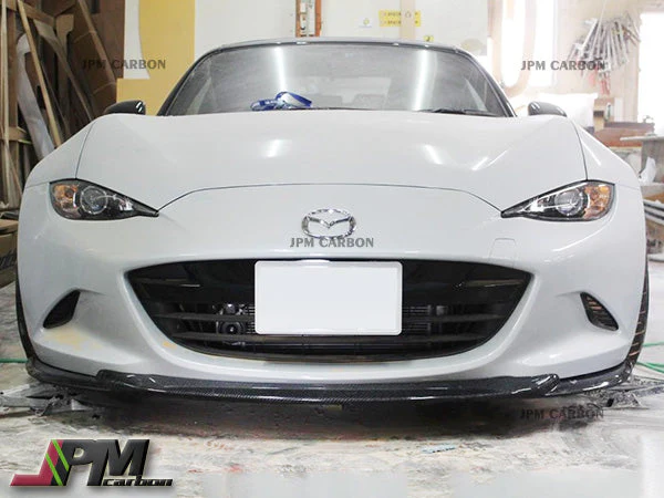 [JPMCarbon] GV Style Carbon Fiber Front Bumper Add-on Lip Fits For 2016-2025 Mazda Miata MX-5 ND Only - Image 4