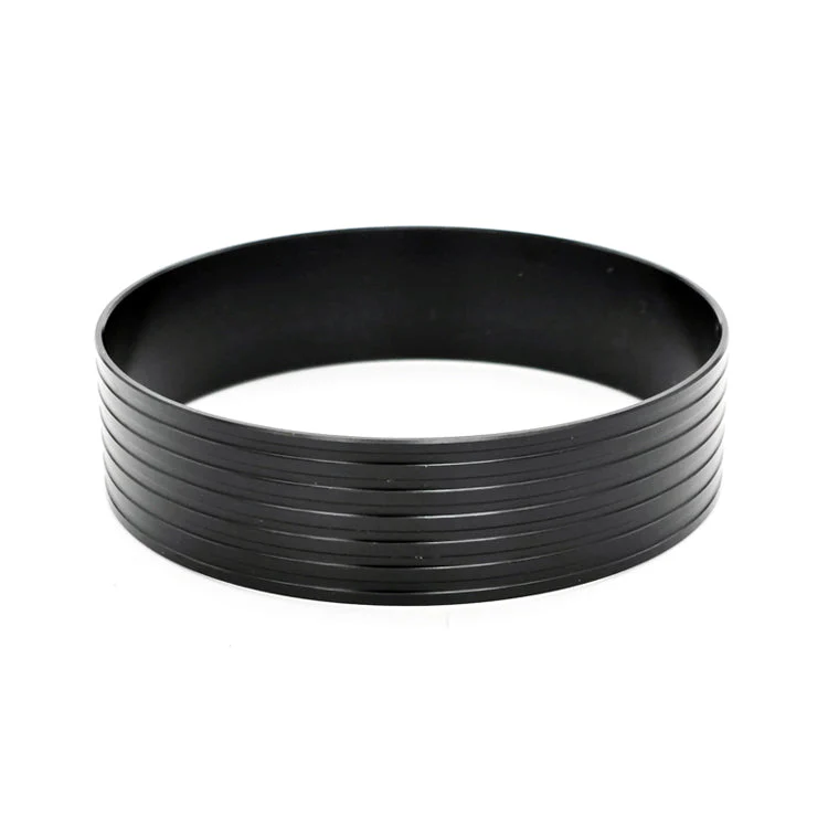HD Clamp Assembly for 4.000" OD Tubing - Black Clamp, Aluminum Flanges - Image 4