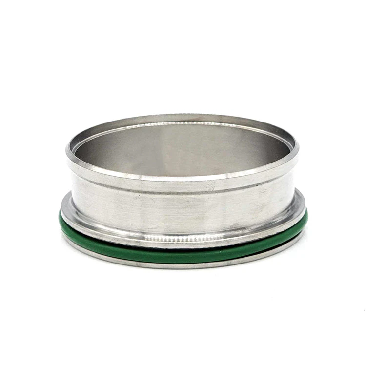 HD Clamp Flange for 4.000" OD Tubing, CP2 Titanium, FKM O-Ring - Image 3