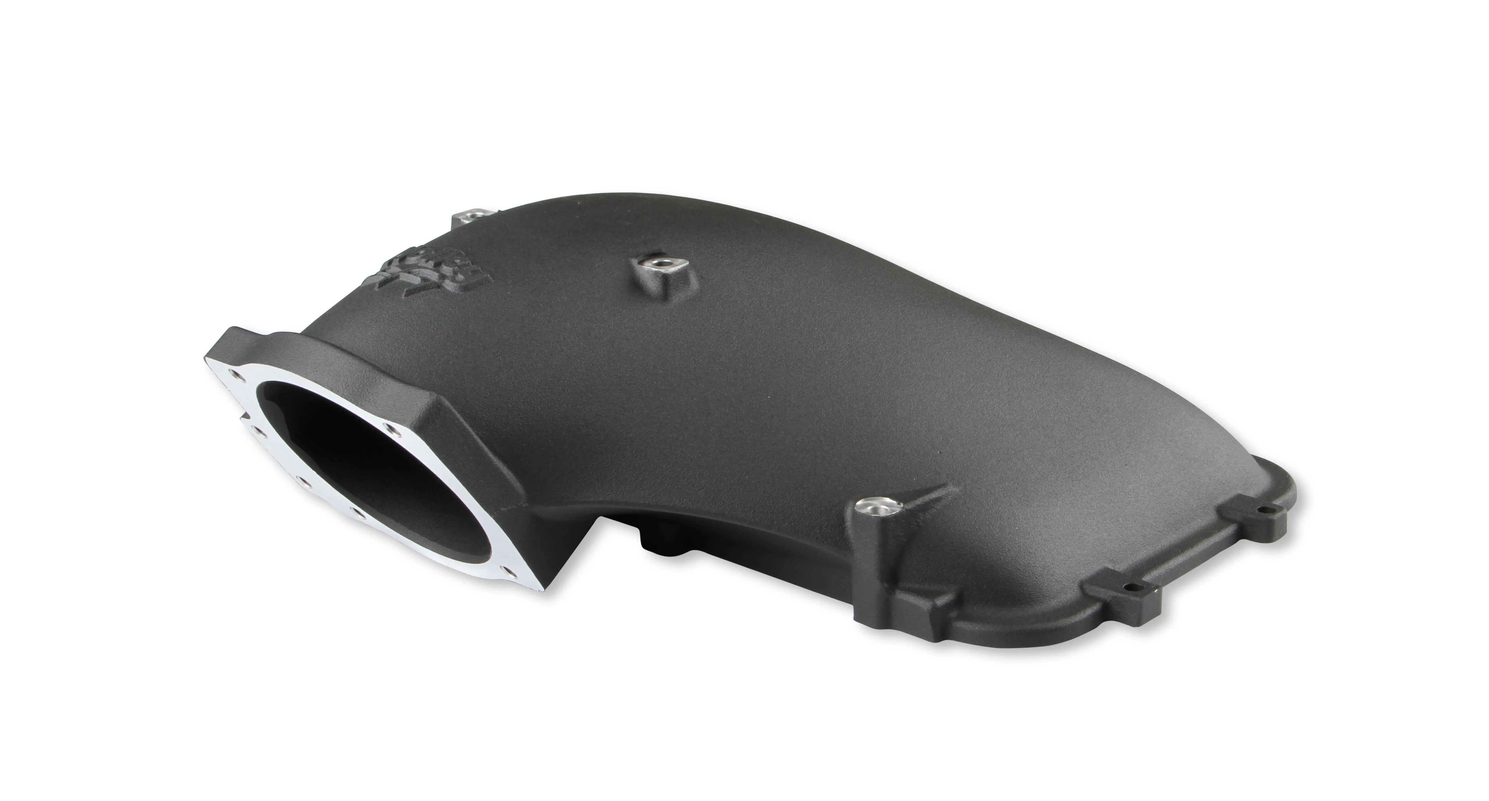HI-RAM 105MM Cast Side Mount Plenum Top - Black Finish- 86-95 Ford 5.0 Style - Image 7