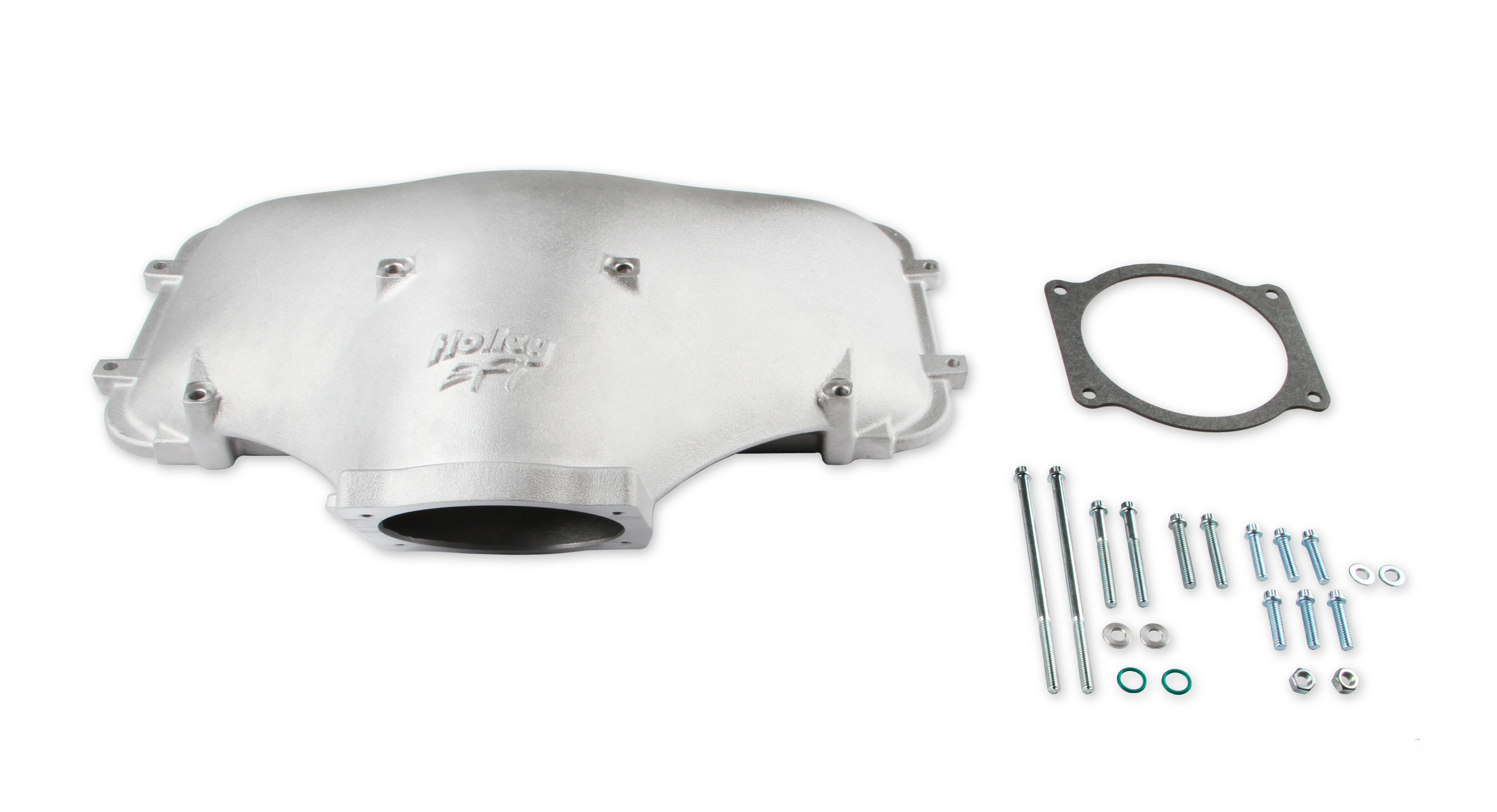 HI-RAM 105MM Cast Side Mount Plenum Top - Cast Finish- GM Style - Image 2