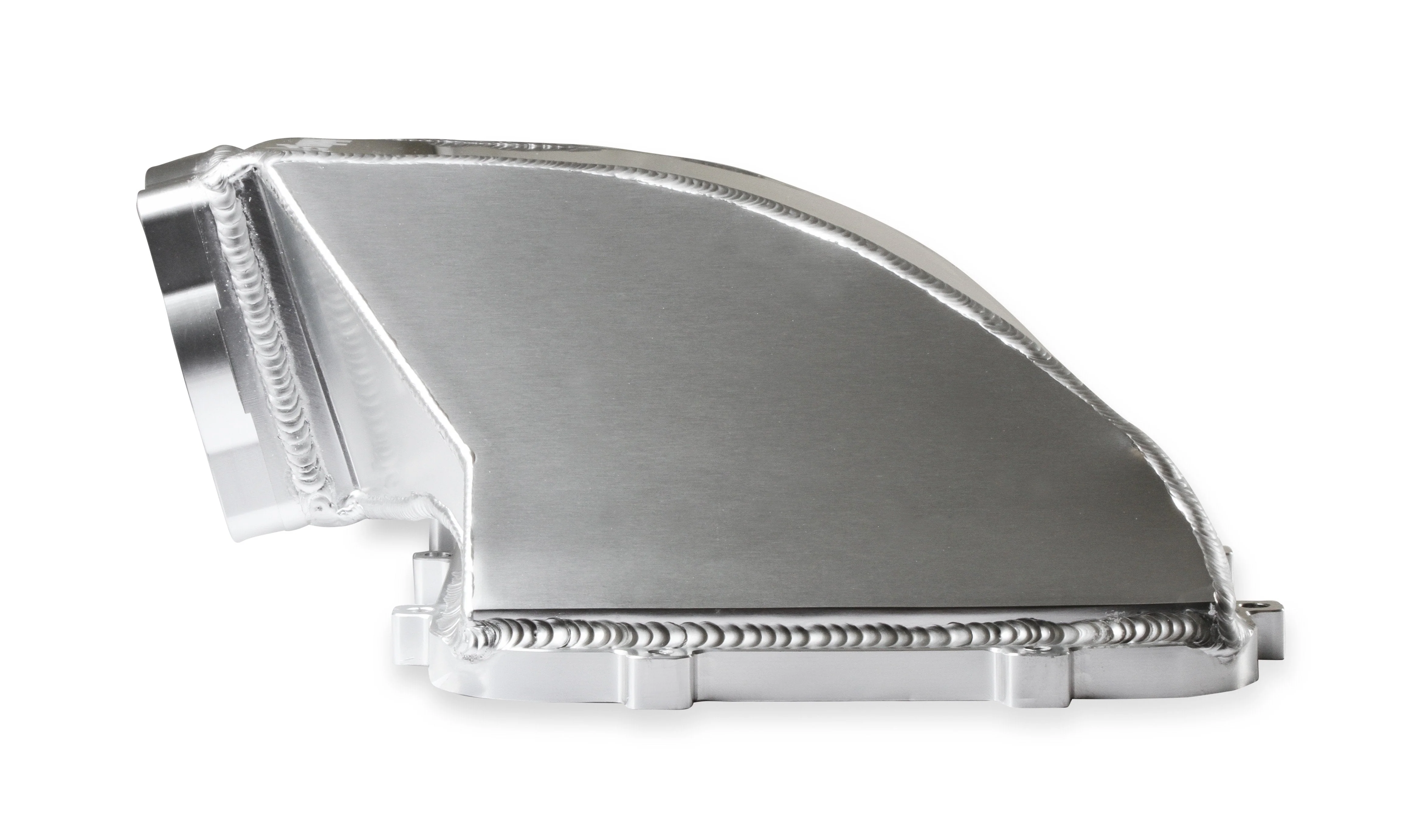 HI-RAM 95MM Fabricated Side Mount Plenum Top - Silver Finish- 86-95 Ford 5.0 Style - Image 6