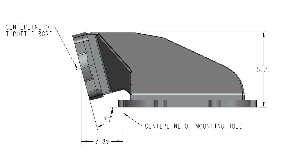 HI-RAM 95MM Fabricated Side Mount Plenum Top - Silver Finish- LS Style - Image 11