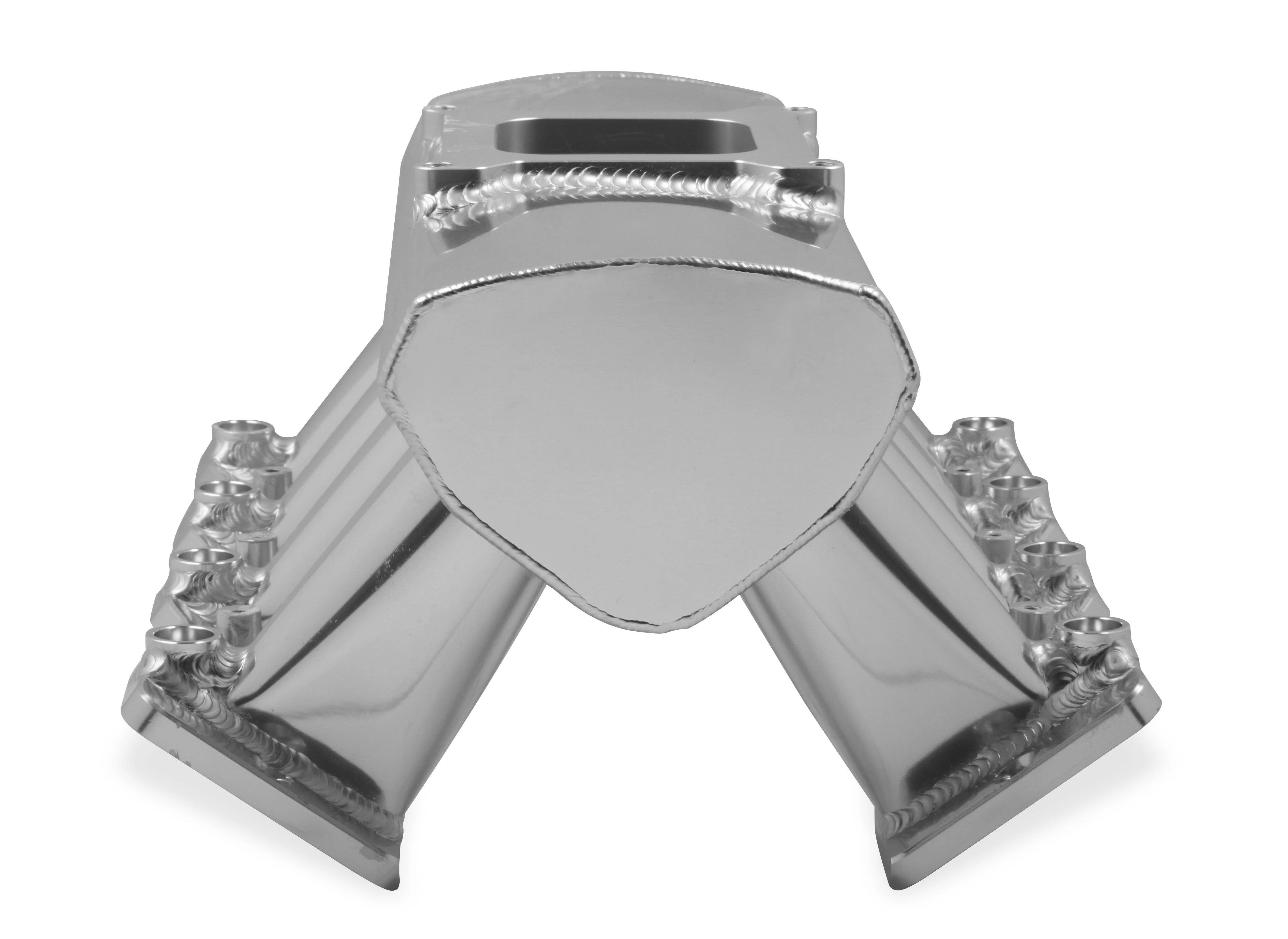 Hi-Ram Sheet Metal Fabricated Intake Manifold LS1/LS2/LS6 Single Plane EFI + Fuel Rail Kit Silver with Sniper EFI logo - Image 2