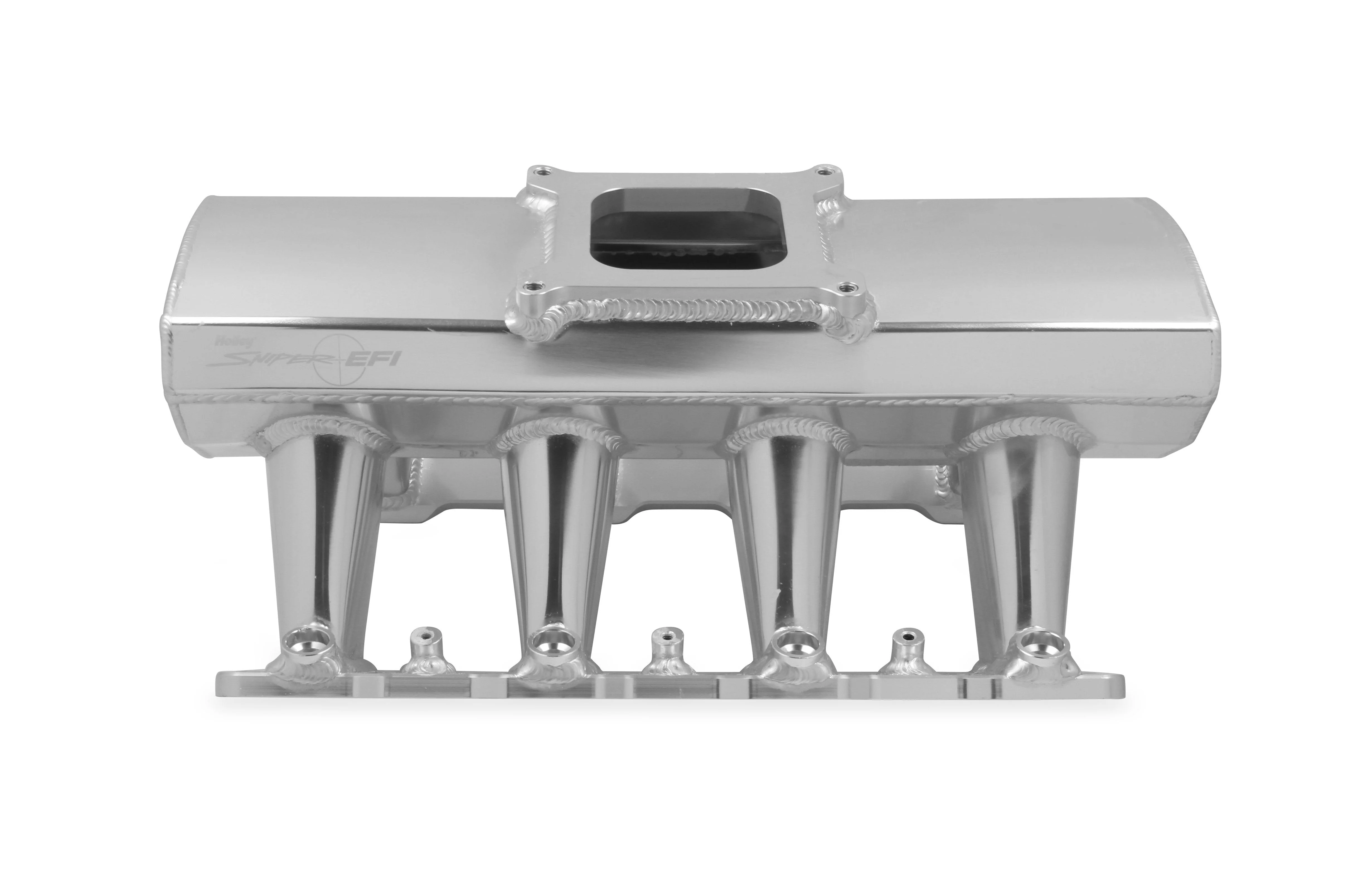 Hi-Ram Sheet Metal Fabricated Intake Manifold LS1/LS2/LS6 Single Plane EFI + Fuel Rail Kit Silver with Sniper EFI logo - Image 3