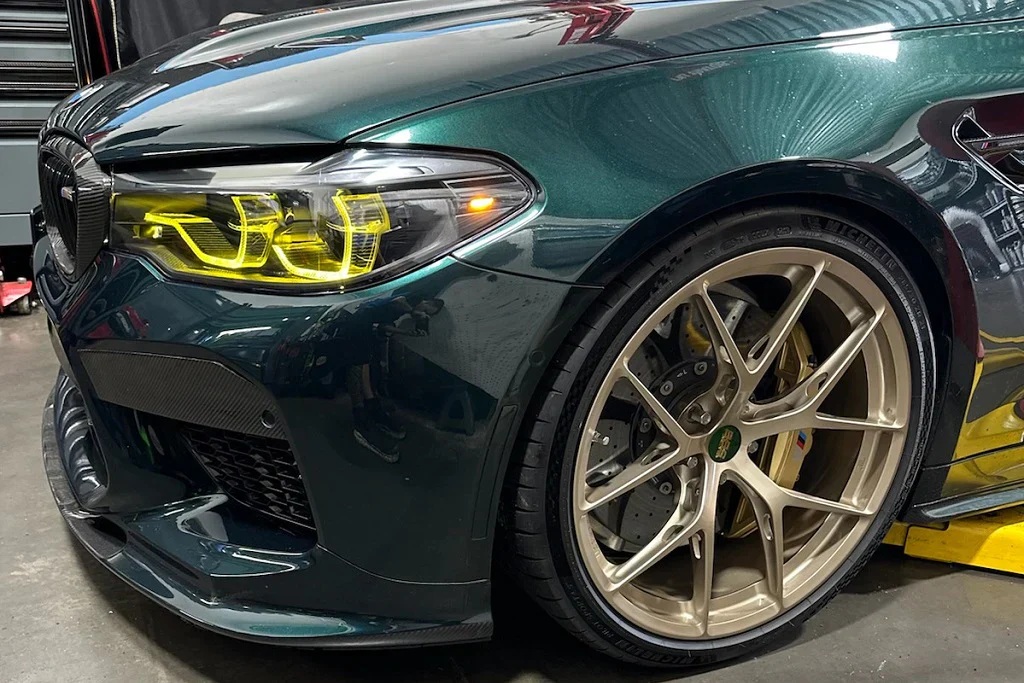HM CSL Yellow DRL LED Headlight Module Set - F90 M5 | G30 5-Series - Image 3