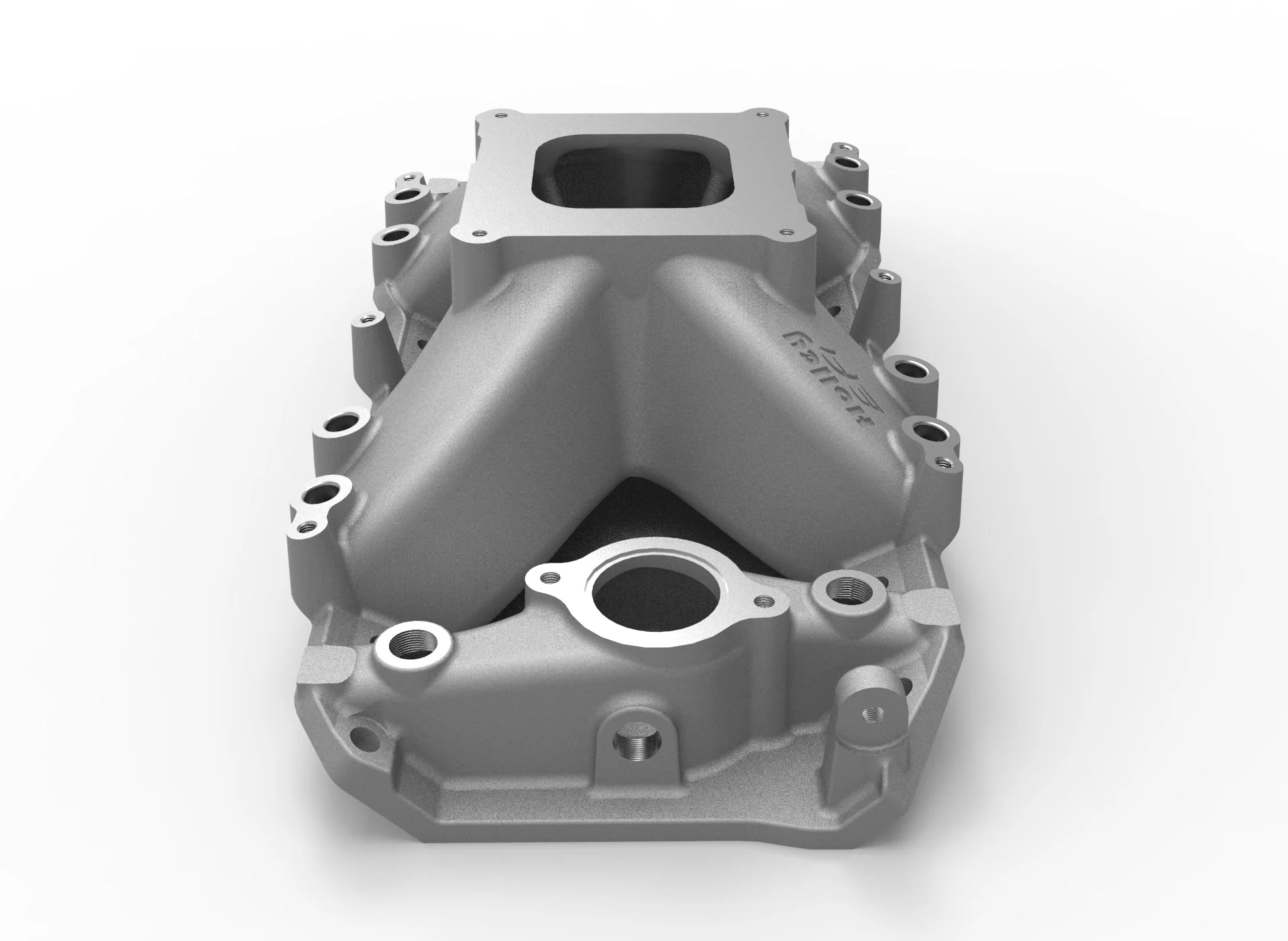 Holley EFI Intake Manifold 396, 402, 427, 454, 502 for 4150 Style Flange, Rectangular Port Heads - Image 3