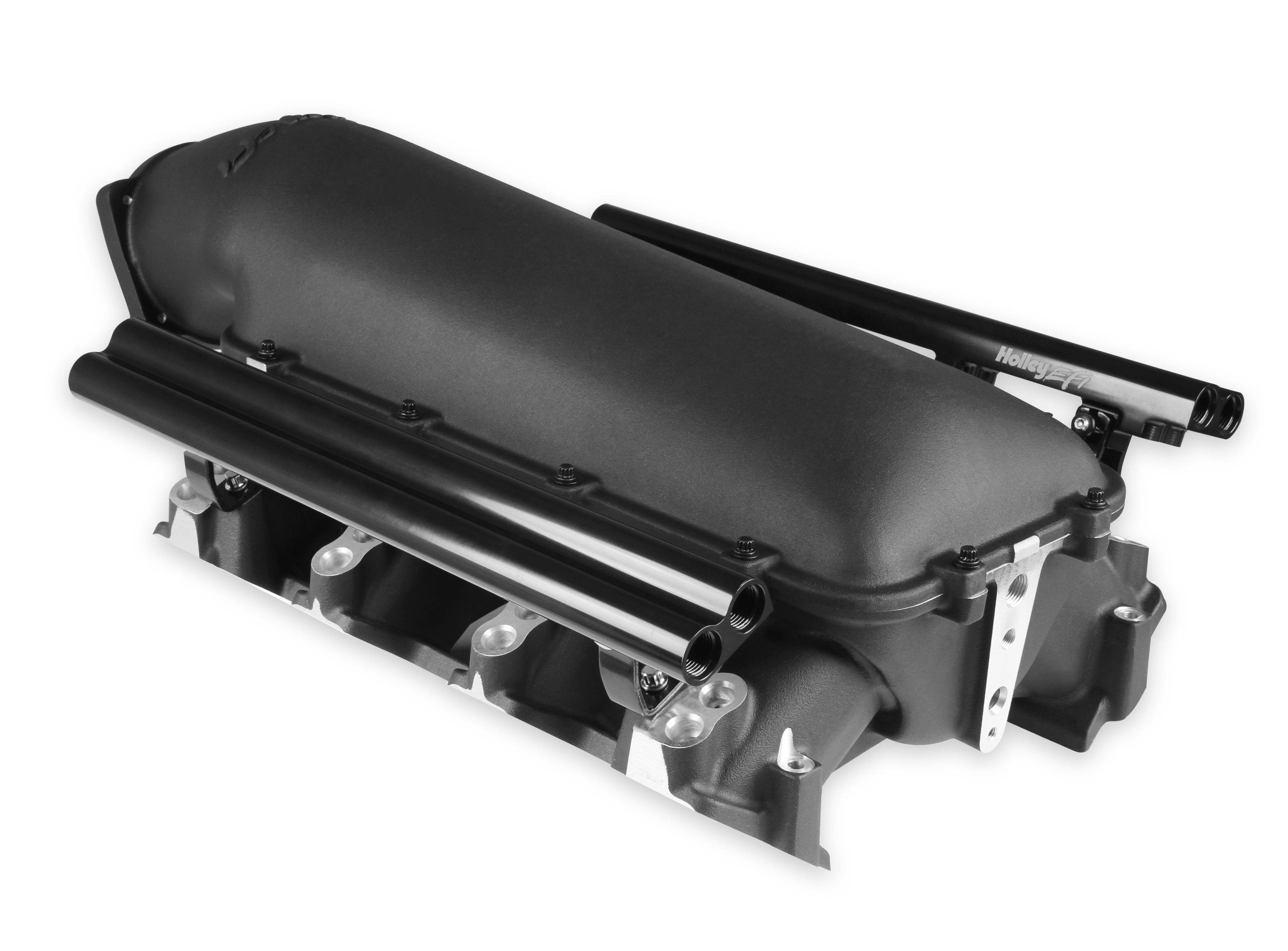 Holley Lo-Ram Manifold Kit Dual Injector- Black - GM LS3/L92 - Image 7