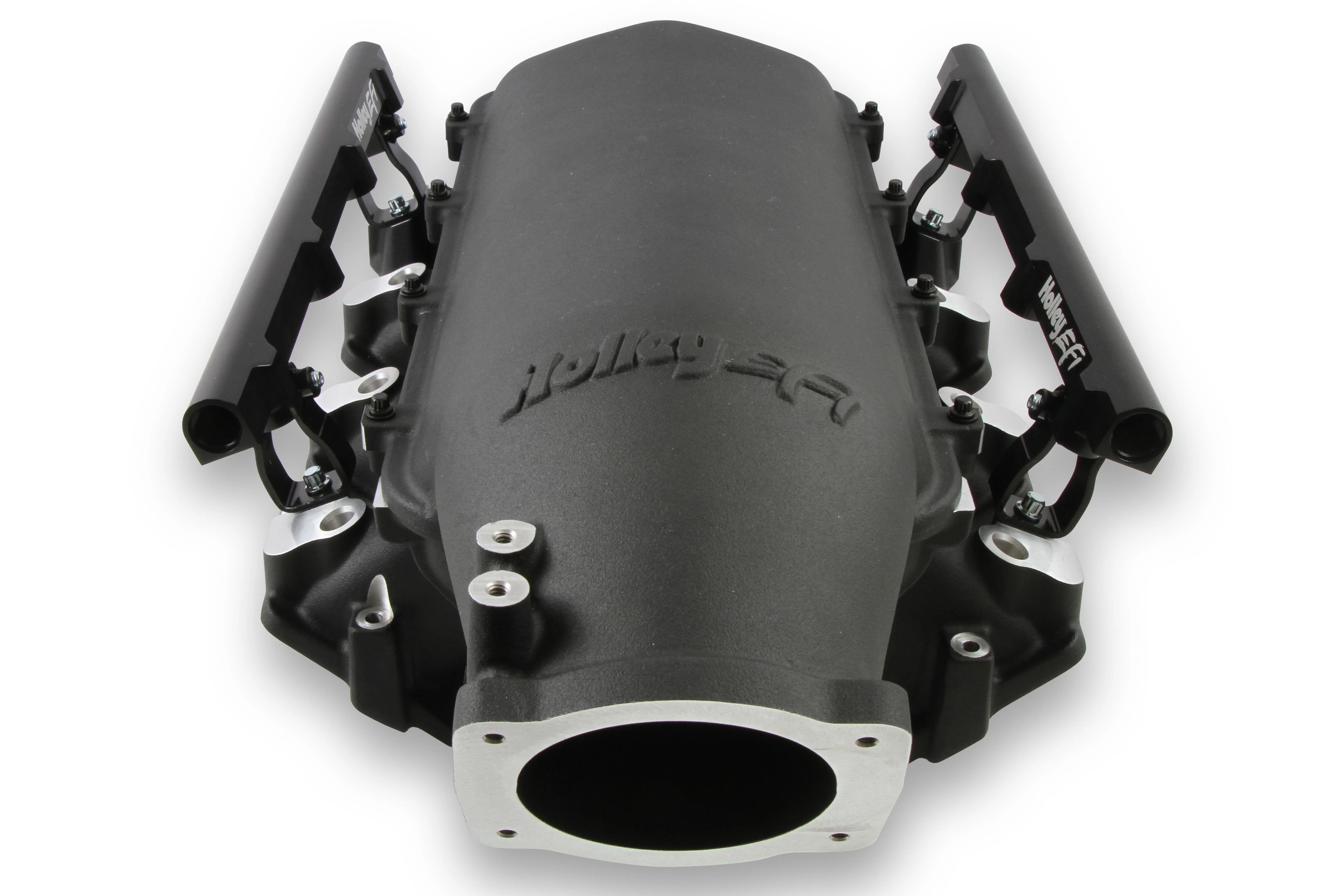Holley Lo-Ram Manifold Kit Single Injector- Black - GM LS3/L92 - Image 2