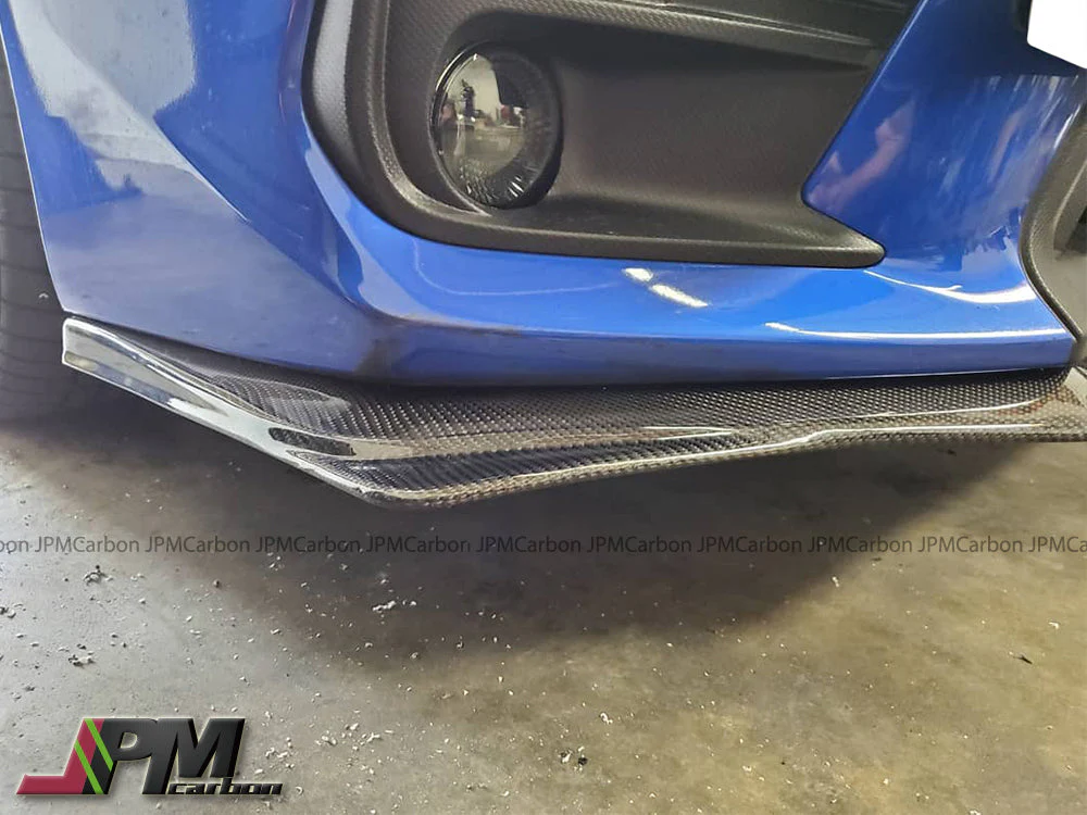 [JPMCarbon] HT Style Carbon Fiber Front Bumper Add-on Lip Fits For 2018-2021 Subaru WRX / STI Only - Image 3
