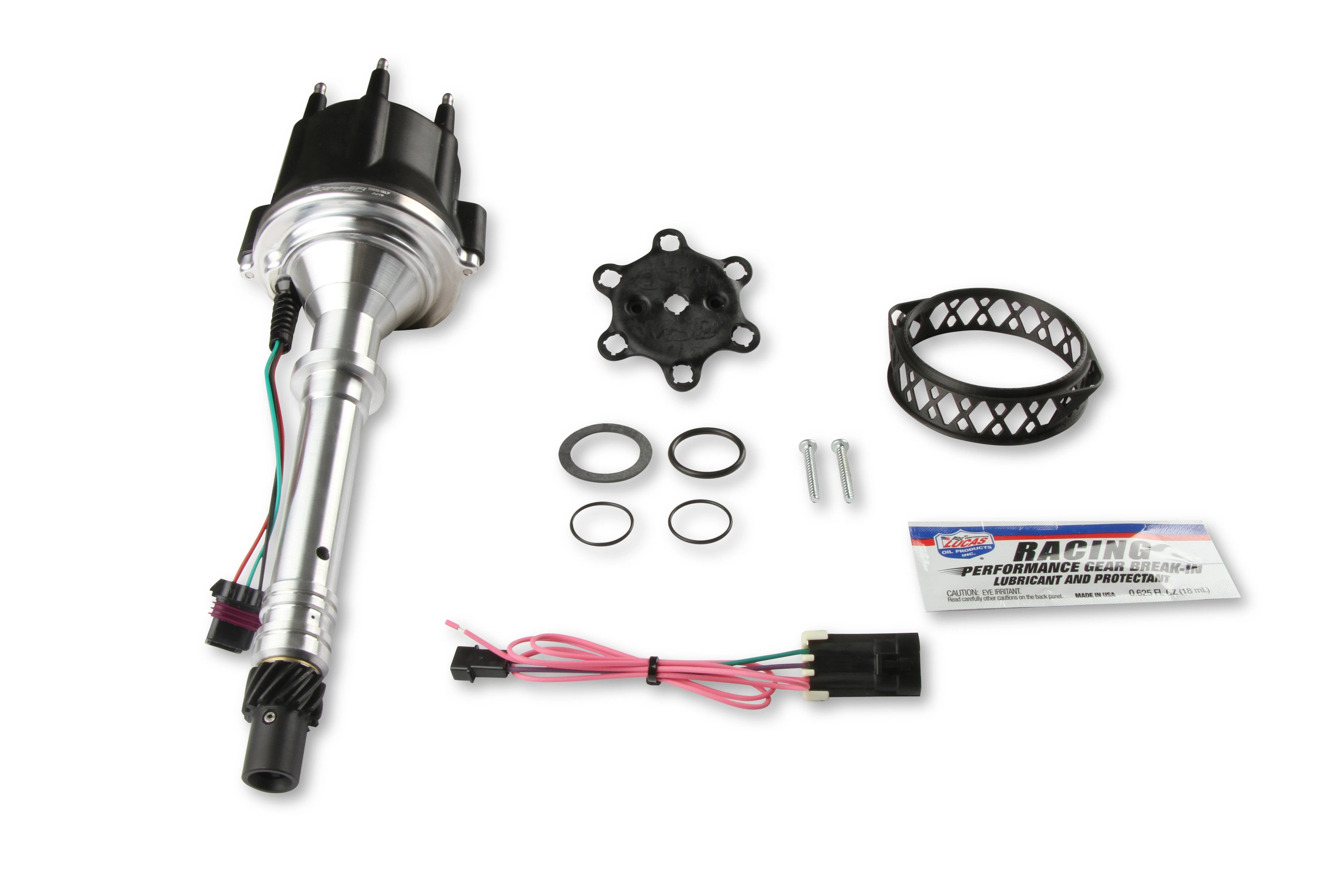 HyperSpark Distributor - GM V6 - Shiny Billet Housing - fits 4.3L V6 - Image 2