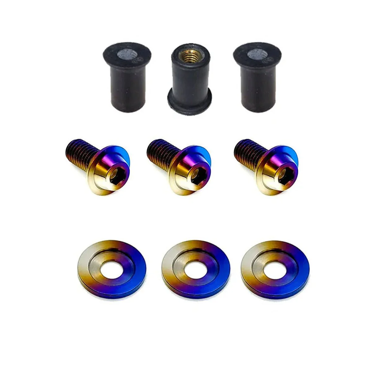 JDC Titanium A/C Service Valve Cover Kit | Honda S2000