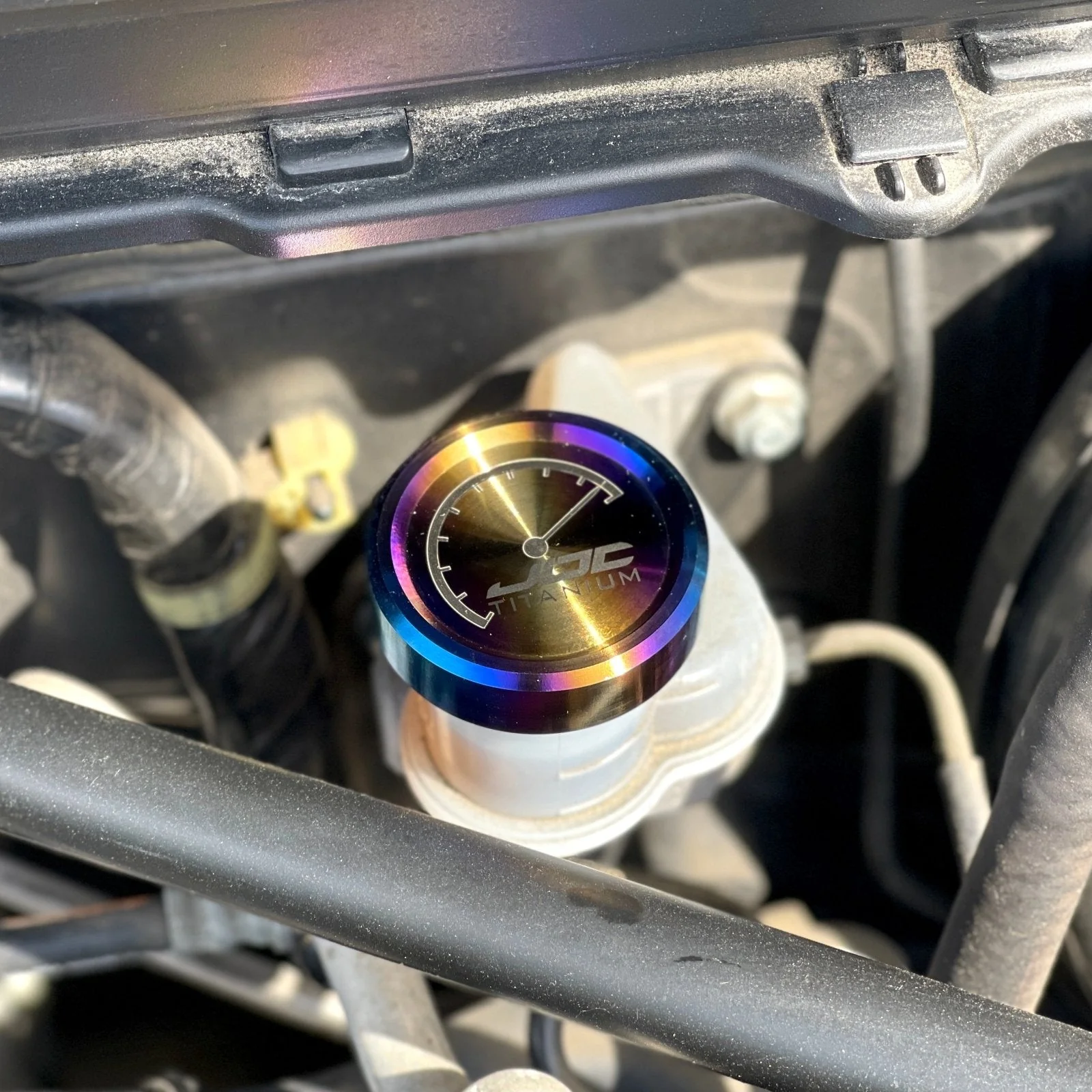 JDC Titanium Clutch Fluid Reservoir Cap Cover | BRZ/FR-S/86/Multiple Subaru Applications - Image 4
