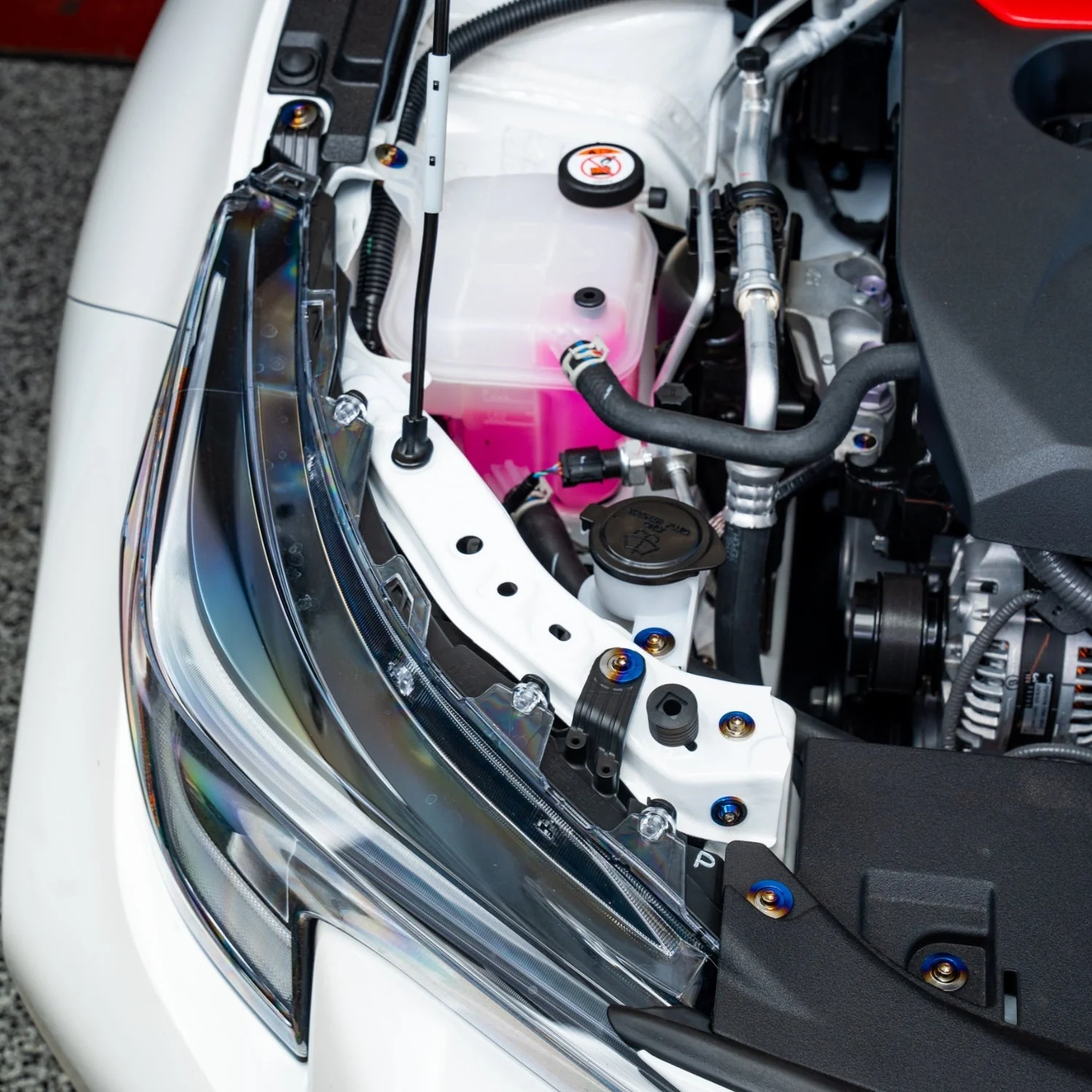 JDC Titanium Engine Bay Dress-Up Hardware Kit | 2023+ GR Corolla - Image 6