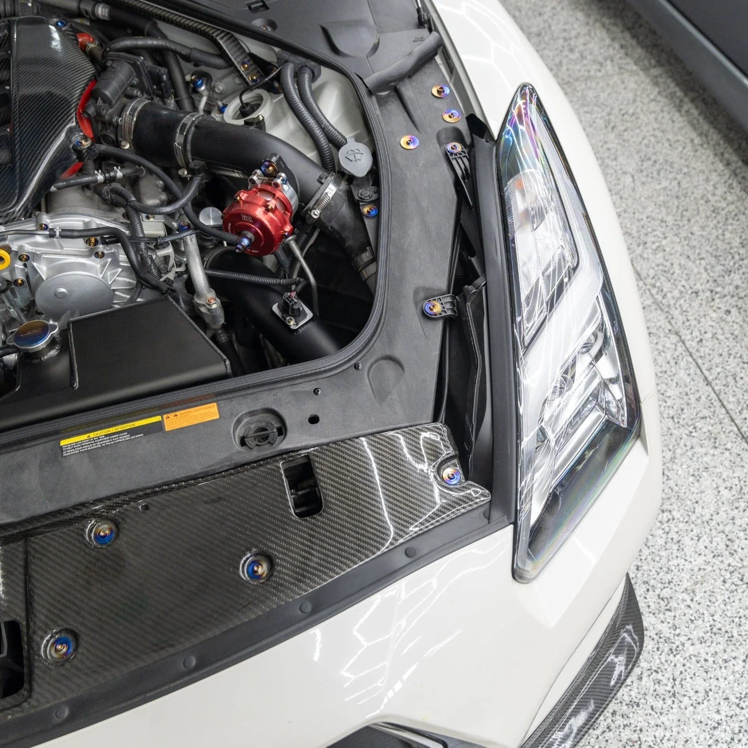 JDC Titanium Engine Bay Dress-Up Hardware Kit | Nissan R35 GT-R - Image 10