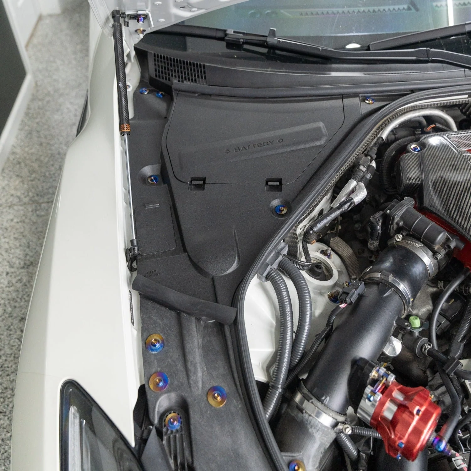 JDC Titanium Engine Bay Dress-Up Hardware Kit | Nissan R35 GT-R - Image 11