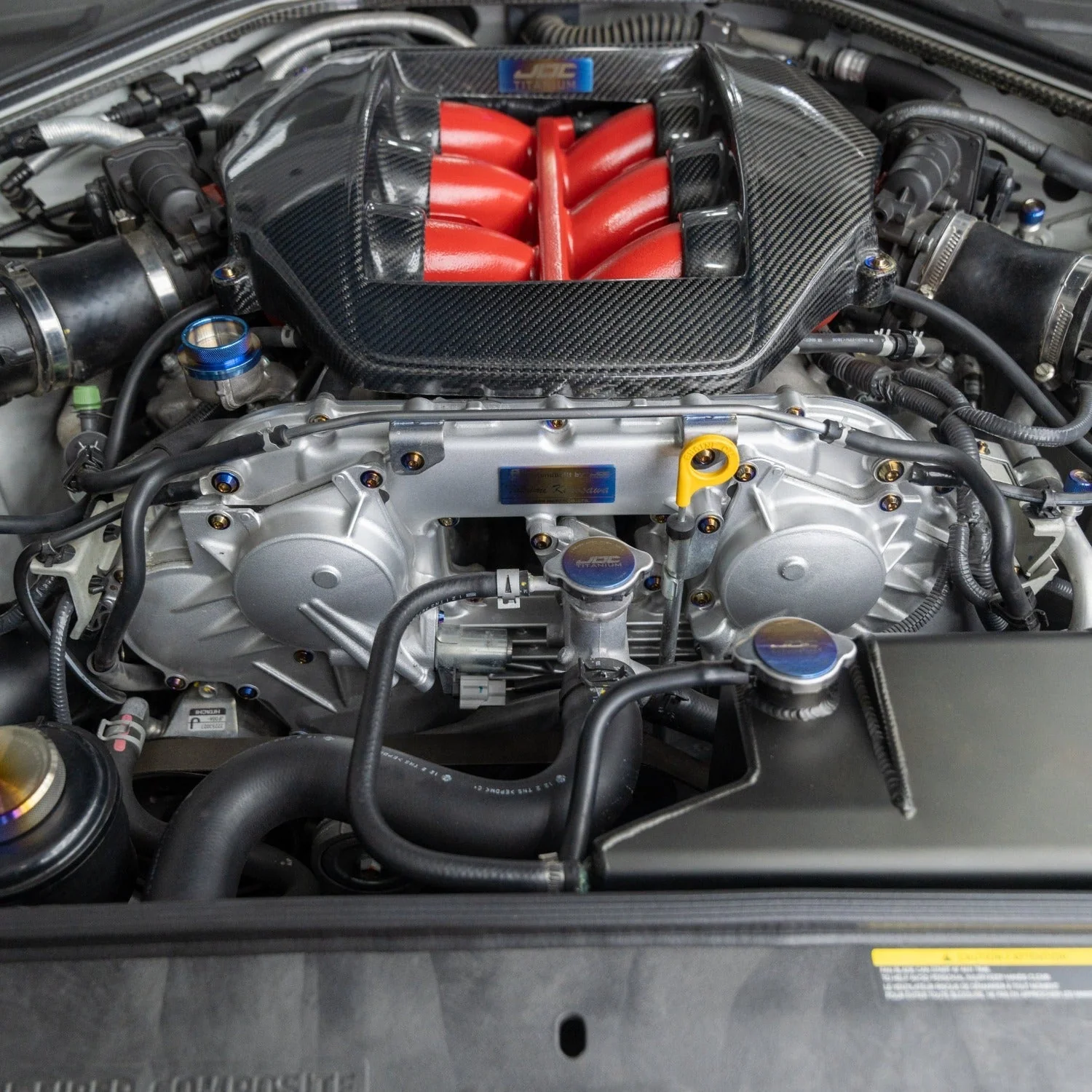 JDC Titanium Engine Bay Dress-Up Hardware Kit | Nissan R35 GT-R - Image 5