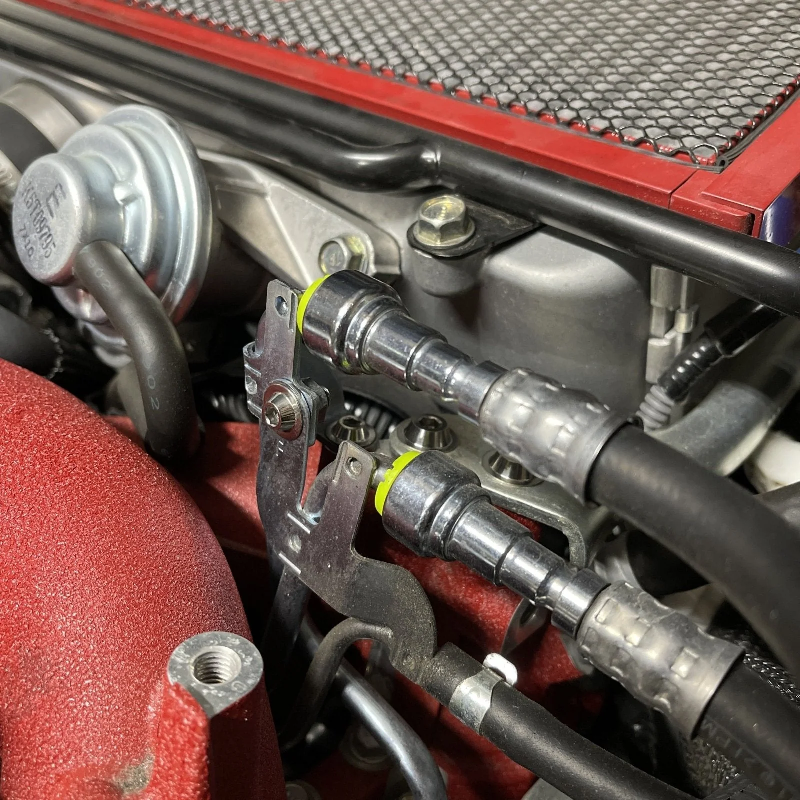 JDC Titanium Fuel Rail Area Hardware Kit | 2015-2021 Subaru WRX/STi - Image 2