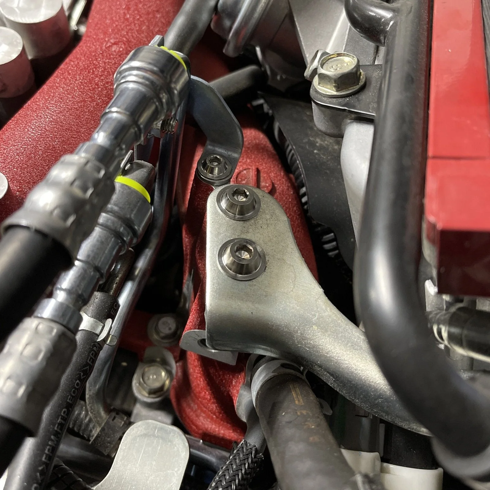 JDC Titanium Fuel Rail Area Hardware Kit | 2015-2021 Subaru WRX/STi - Image 3