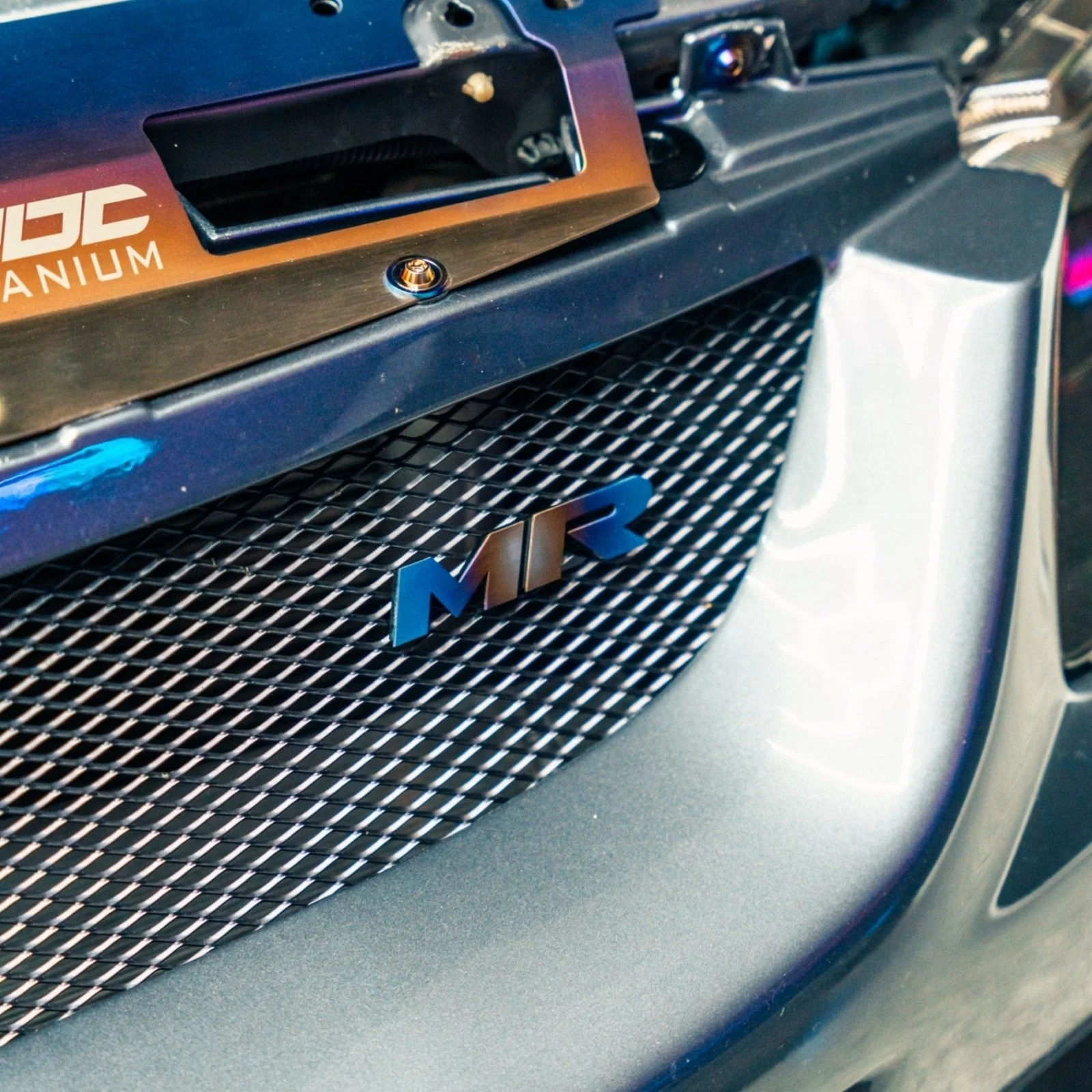 JDC Titanium "MR" Front Grill Badge | Mitsubishi Evo 8/9 - Image 5