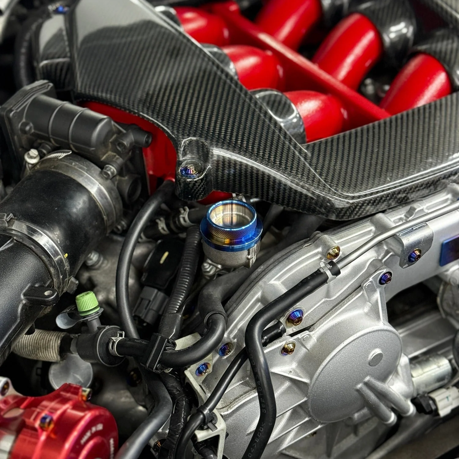 JDC Titanium Oil Cap | Nissan R35 GT-R / Multiple Nissan Applications) - Image 5