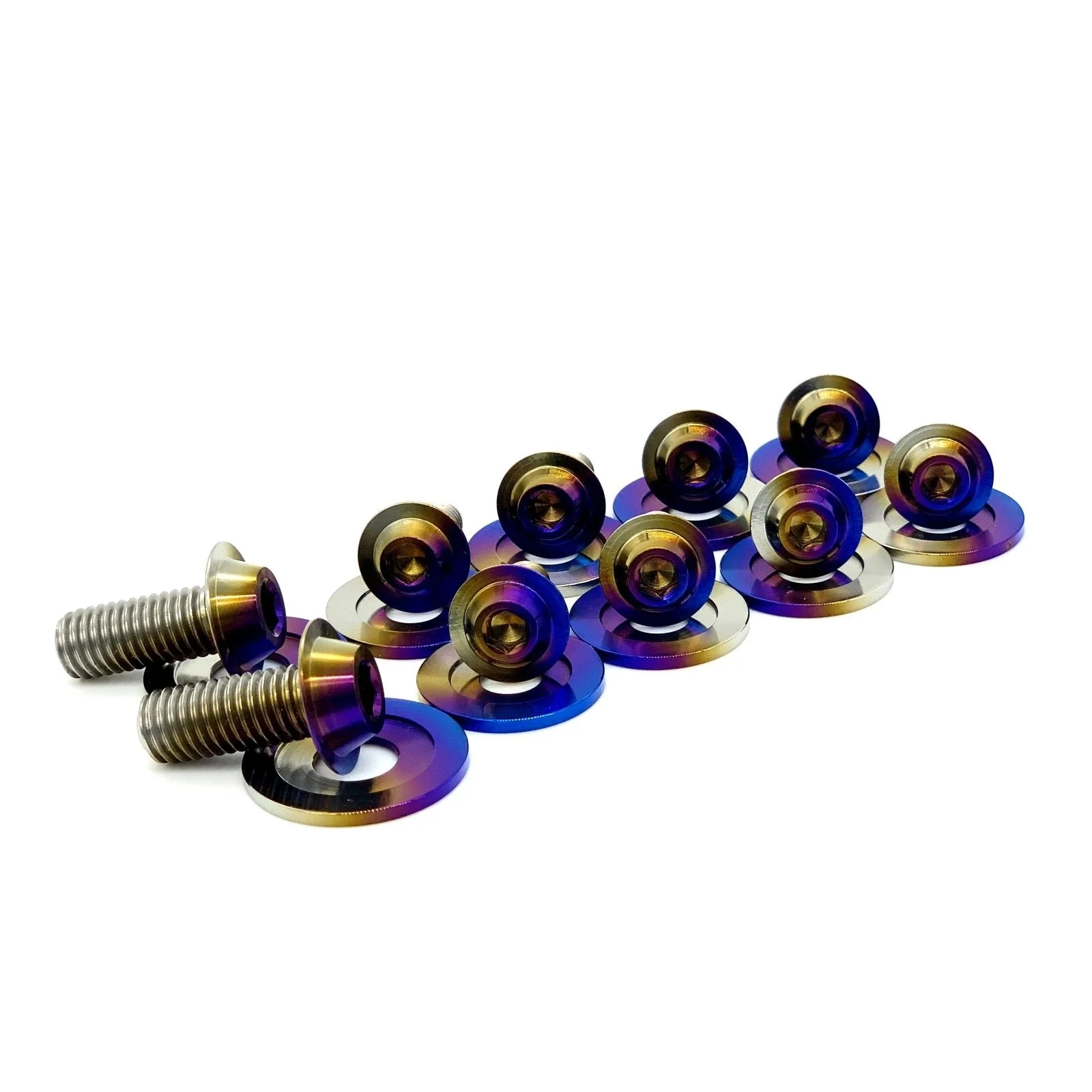 JDC Titanium Radiator Support Area Hardware Kit | Mitsubishi Evo X - Image 3