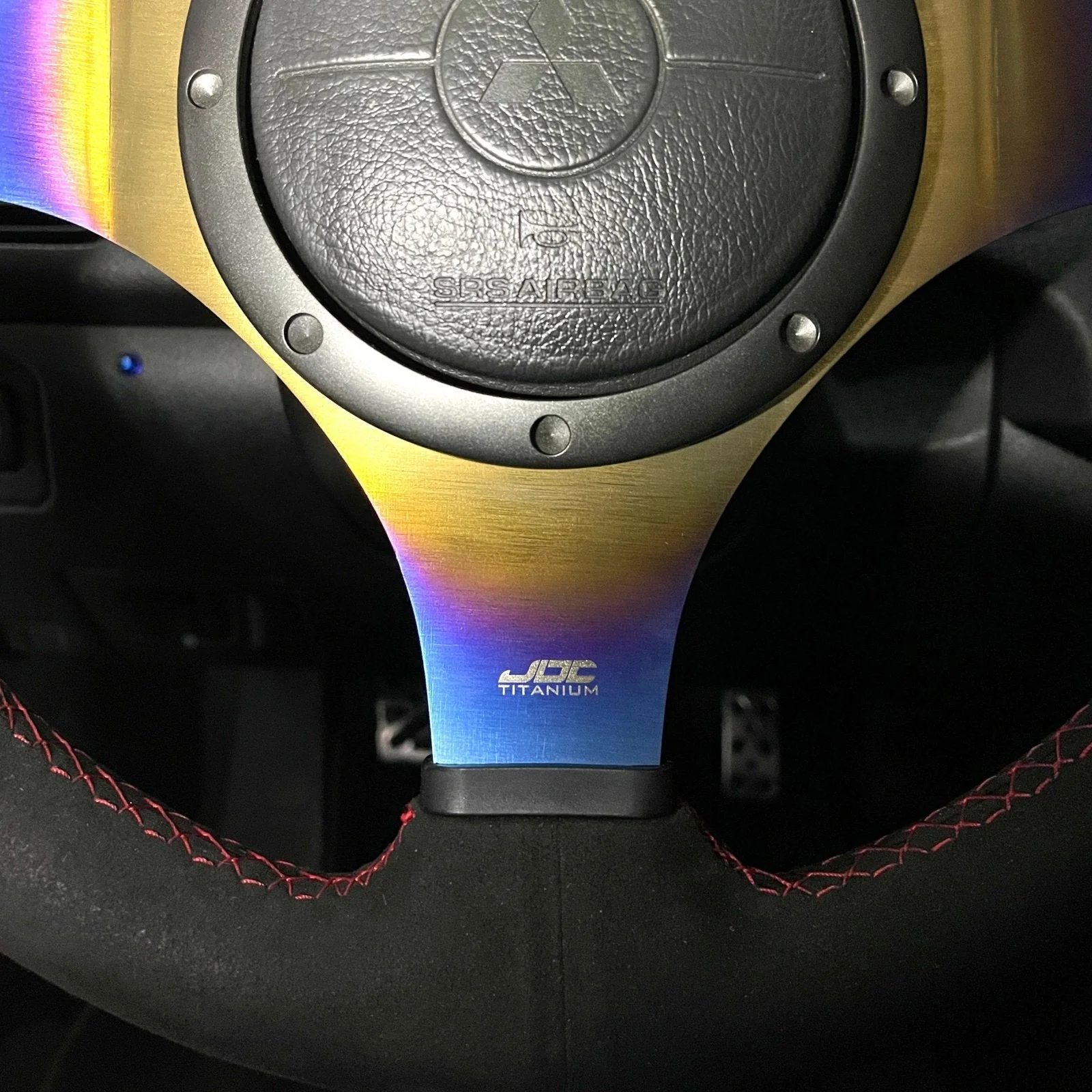 JDC Titanium Steering Wheel Overlay | Evo 7/8/9 - Image 10