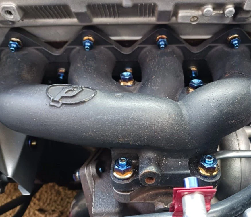 JDC Titanium Turbo to Manifold Hardware Kit for FP Manifolds | Evo 4-9/DSM - Image 6