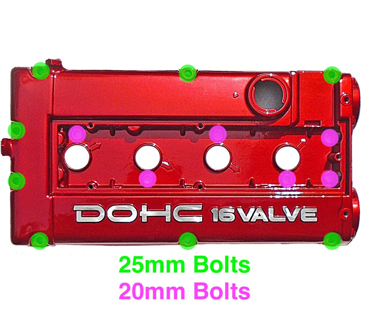 JDC Titanium Valve Cover Hardware Replacement Kit | 1G/2G DSM - Image 2