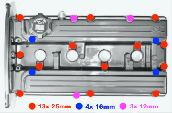 JDC Titanium Valve Cover Hardware Kit | Mitsubishi Evo 4-9 - Image 5