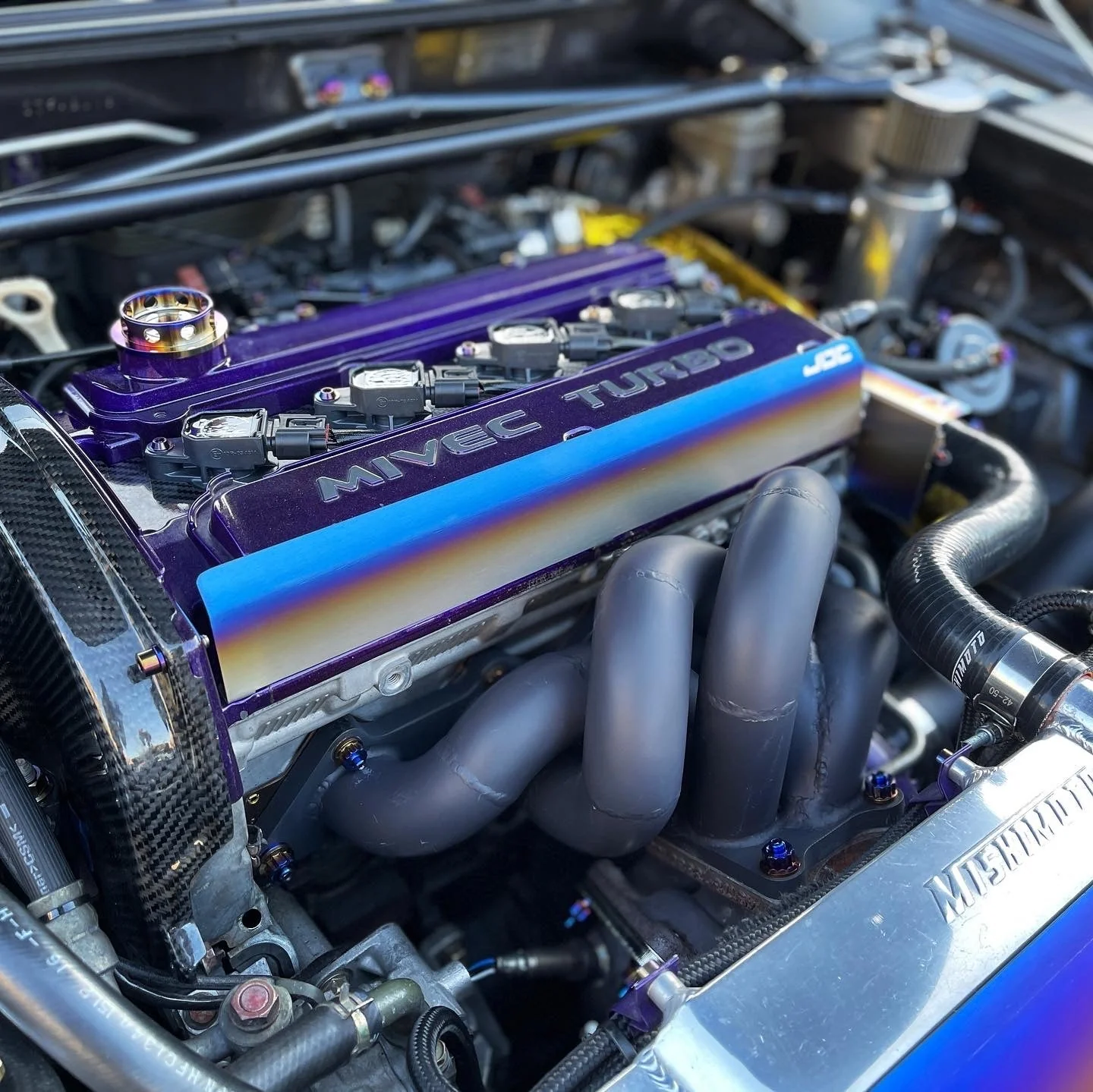 JDC Titanium Valve Cover Heat Shield (Evo 4-9) - Image 2