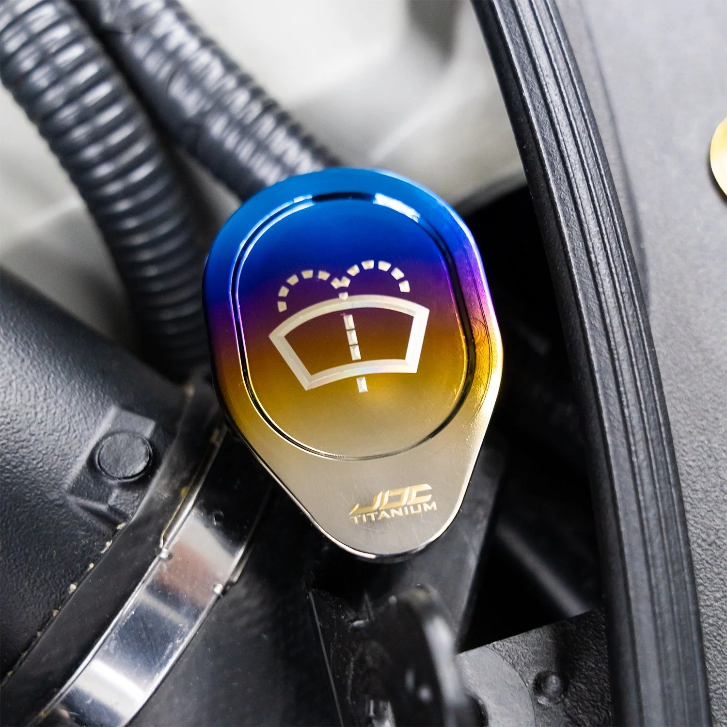 JDC Titanium Washer Fluid Cap | Nissan R35 GT-R, 370Z & Infiniti Models - Image 3
