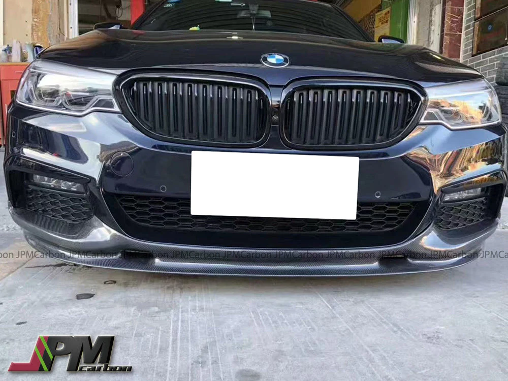 [JPMCarbon] 3D II Style Carbon Fiber Front Bumper Add-on Lip Fits For 2017-2020 BMW G30 5-Series with M-sport Package Only - Image 2
