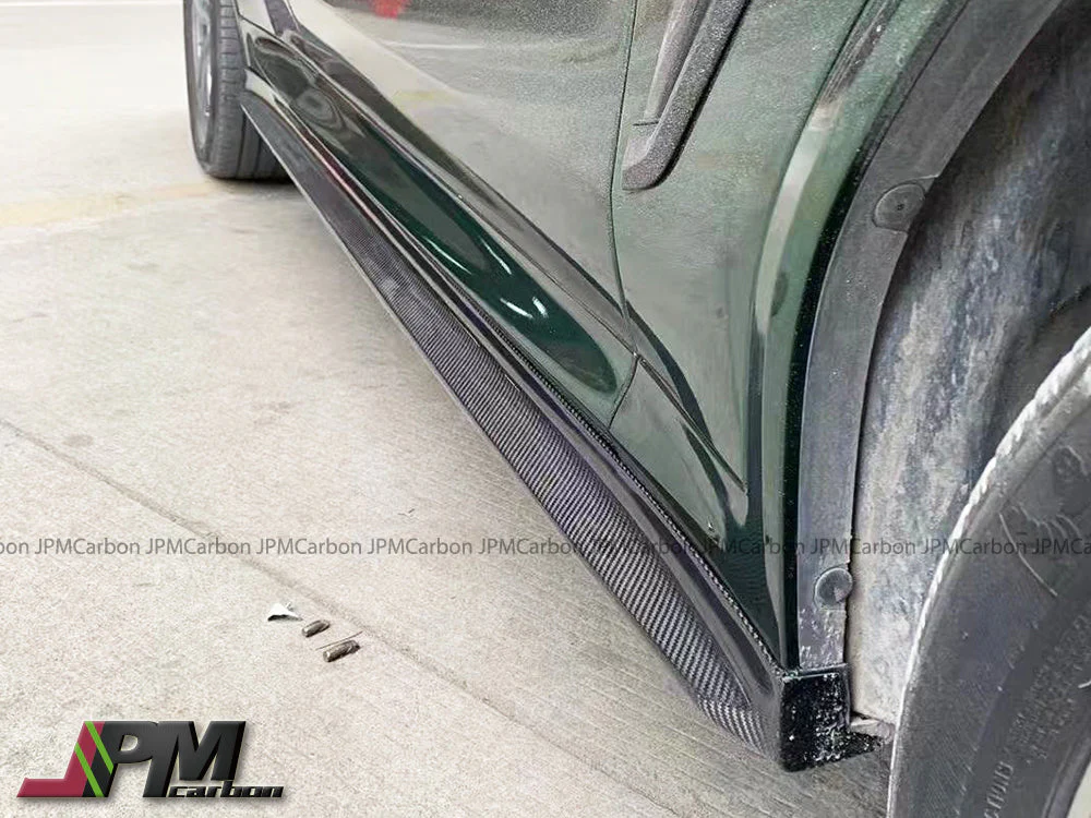 [JPMCarbon] 3D Style Carbon Fiber Side Skirt Add-on Lips Fits For 2019-2025 BMW F97 X3M / F98 X4M - Image 4