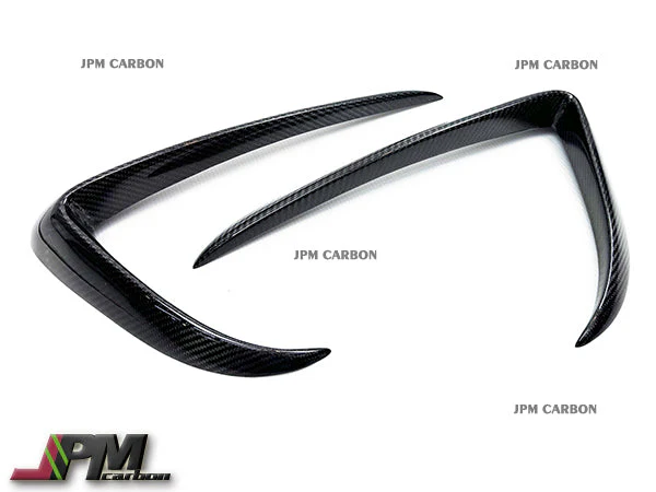 [JPMCarbon] AG Style Carbon Fiber Front Bumper Vent Trims Fits For 2017-2023 Tesla Model 3 Only - Image 3