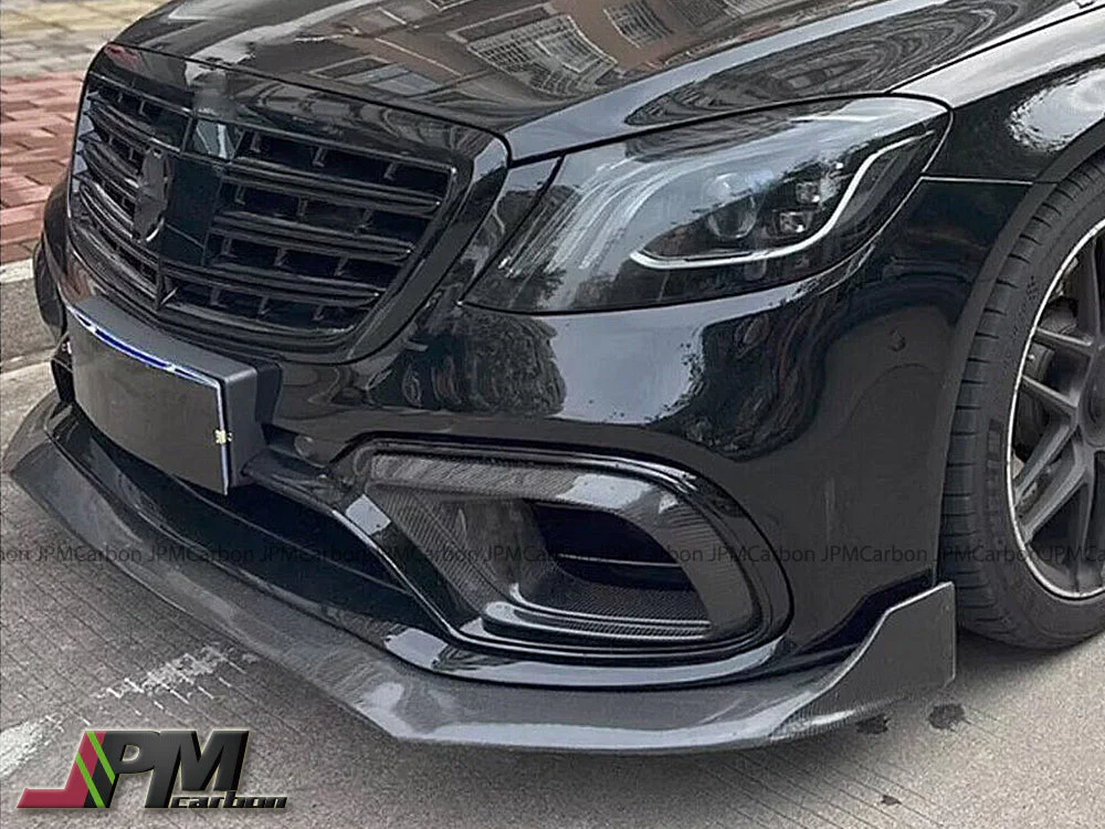 [JPMCarbon] B Style Carbon Fiber Front Lip Fits For 2018-2020 Mercedes-Benz W222 Facelift S63 S65 Only - Image 4