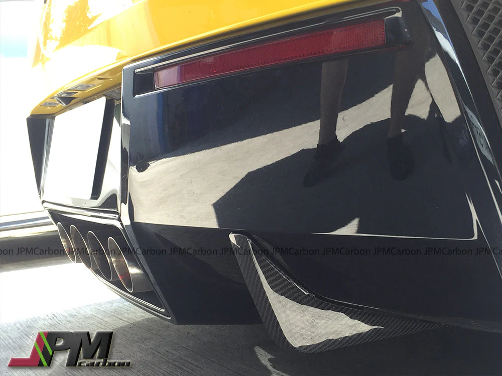 [JPMCarbon] Carbon Fiber Rear Diffuser Add-on Fins (2pcs) Fits For 2014-2019 Corvette C7 - Image 3