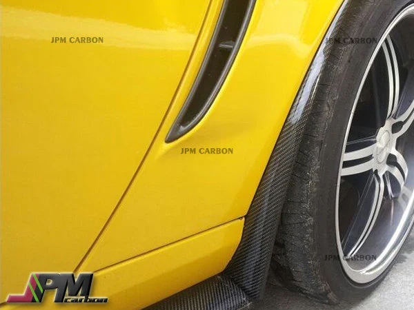 [JPMCarbon] Carbon Fiber Rear Fender Mud Flaps Fits For 2005-2013 Chevrolet Corvette C6 Z06 ZR1 - Image 2