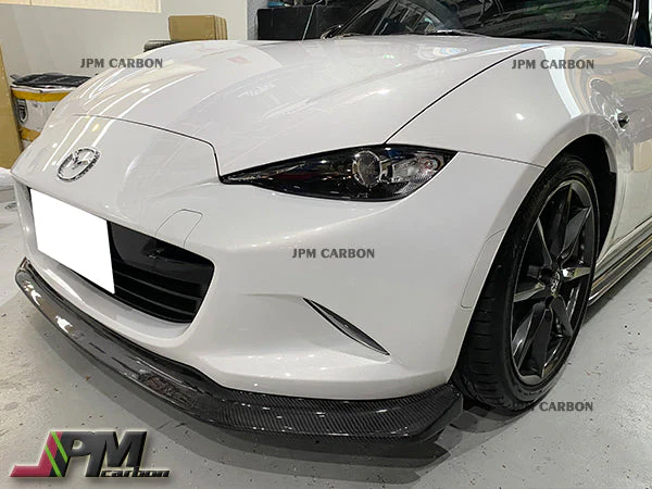 [JPMCarbon] CS Style Carbon Fiber Front Bumper Add-on Lip Fits For 2016-2025 Mazda Miata MX-5 ND Only - Image 2
